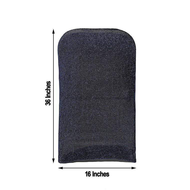 Spandex Folding Chair Cover with Glittered Metallic Back