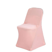 Spandex Folding Chair Cover with Glittered Metallic Back