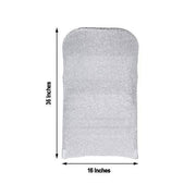 Spandex Folding Chair Cover with Glittered Metallic Back