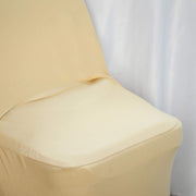 Spandex Folding Chair Cover with Glittered Metallic Back