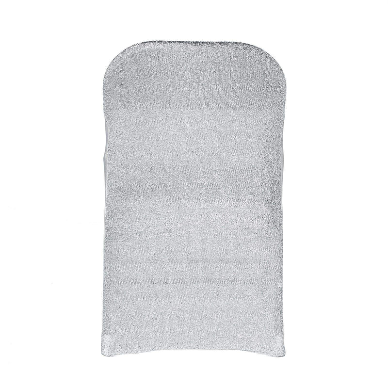 Spandex Folding Chair Cover with Glittered Metallic Back