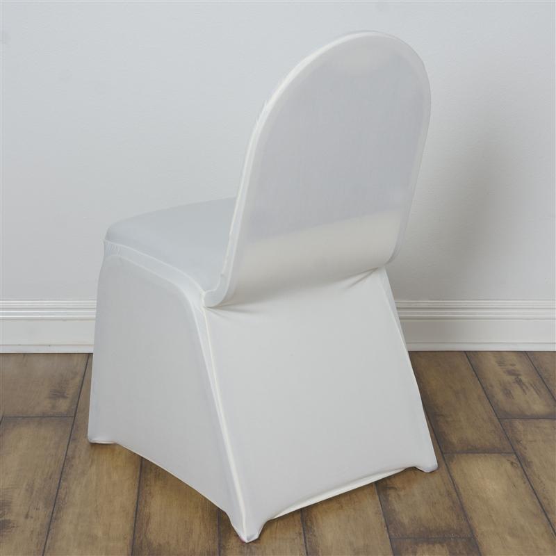 Spandex Stretchable Chair Cover Wedding Decorations - Ivory CHAIR_SPX_IVR