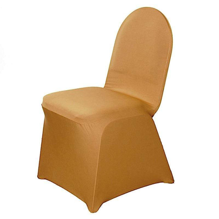 Spandex Stretchable Chair Cover Wedding Decorations CHAIR_SPX_GOLD