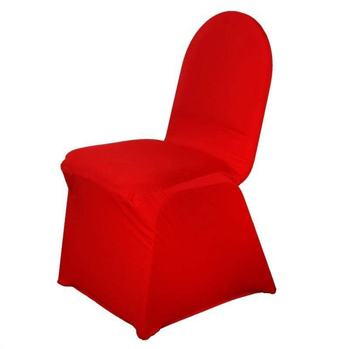 Spandex Stretchable Chair Cover Wedding Decorations CHAIR_SPX_RED