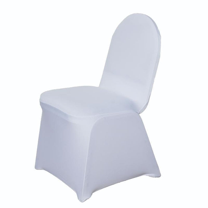 Spandex Stretchable Chair Cover Wedding Decorations CHAIR_SPX_WHT