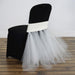 Spandex with Tulle Tutu Chair Cover CHAIR_TUTU02_IVR