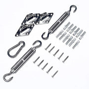 Stainless Steel Triangle Sun Shade Sail Installation Tools Kit - Silver BKDP_SAIL_TRI_TOOL1_6