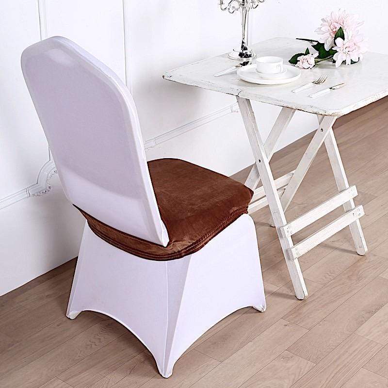 Stretchable Velvet Chair Seat Cushion Cover