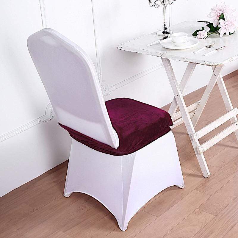 Stretchable Velvet Chair Seat Cushion Cover
