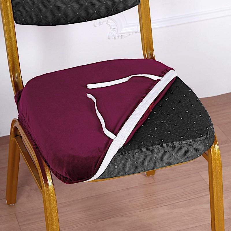 Stretchable Velvet Chair Seat Cushion Cover