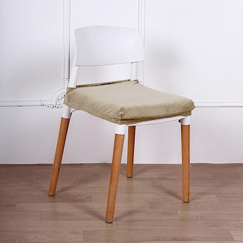 Stretchable Velvet Chair Seat Cushion Cover