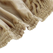 Stretchable Velvet Chair Seat Cushion Cover