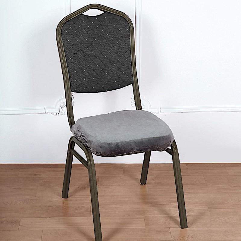 Stretchable Velvet Chair Seat Cushion Cover