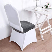 Stretchable Velvet Chair Seat Cushion Cover
