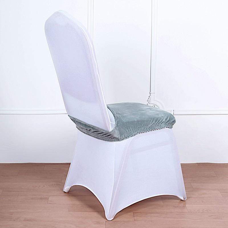 Stretchable Velvet Chair Seat Cushion Cover