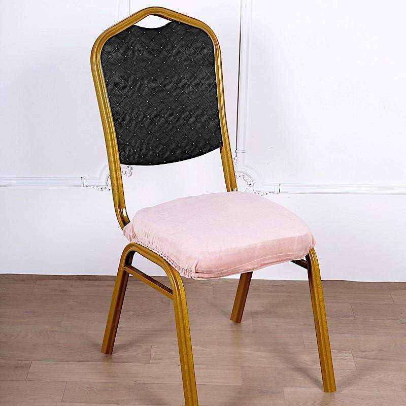 Stretchable Velvet Chair Seat Cushion Cover
