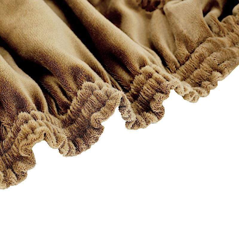 Stretchable Velvet Chair Seat Cushion Cover