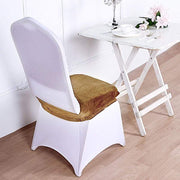 Stretchable Velvet Chair Seat Cushion Cover