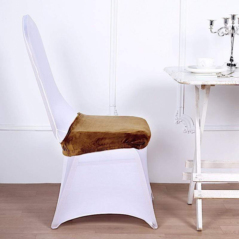 Stretchable Velvet Chair Seat Cushion Cover
