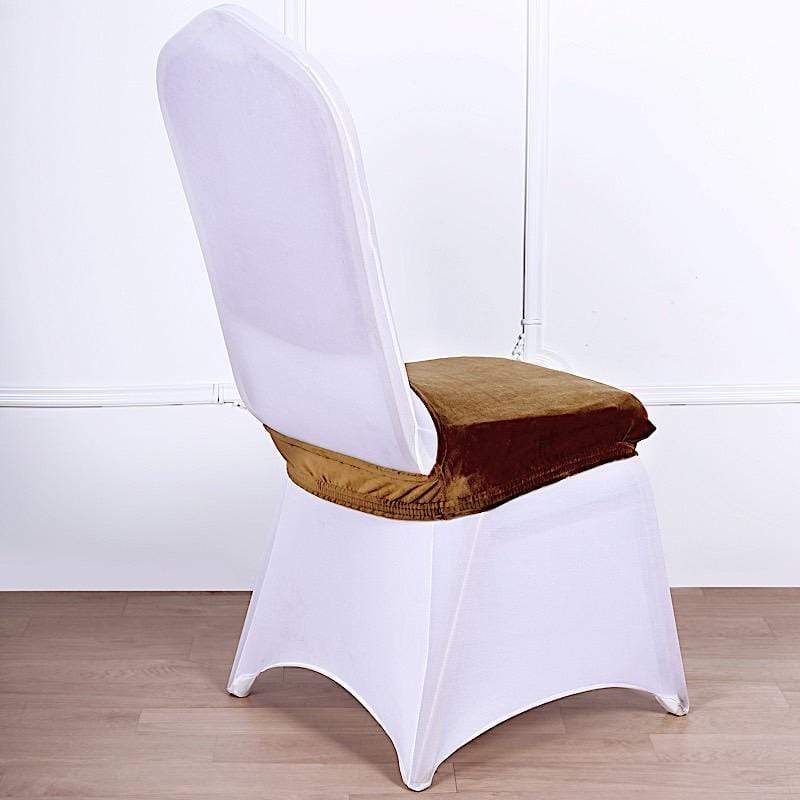 Stretchable Velvet Chair Seat Cushion Cover