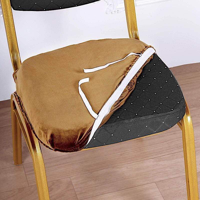 Stretchable Velvet Chair Seat Cushion Cover