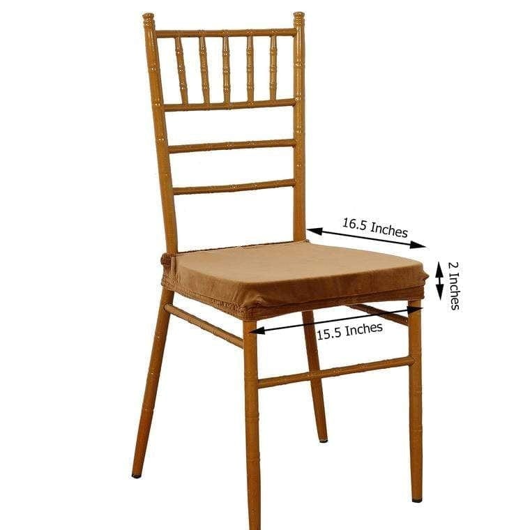 Stretchable Velvet Chair Seat Cushion Cover