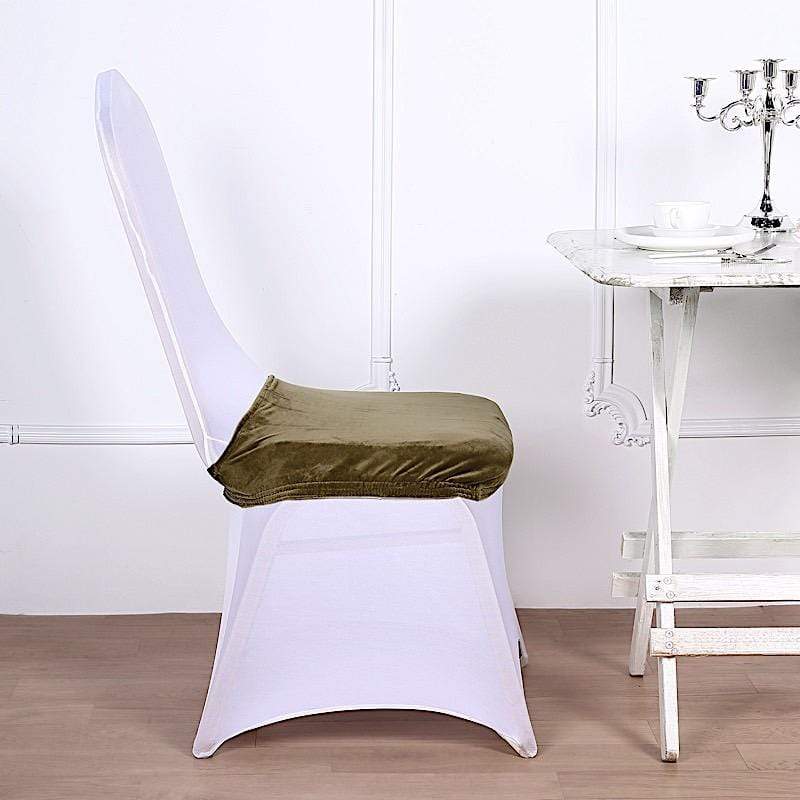 Stretchable Velvet Chair Seat Cushion Cover