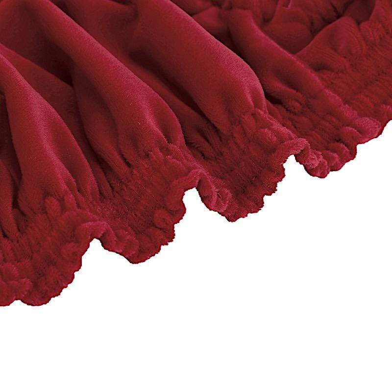 Stretchable Velvet Chair Seat Cushion Cover