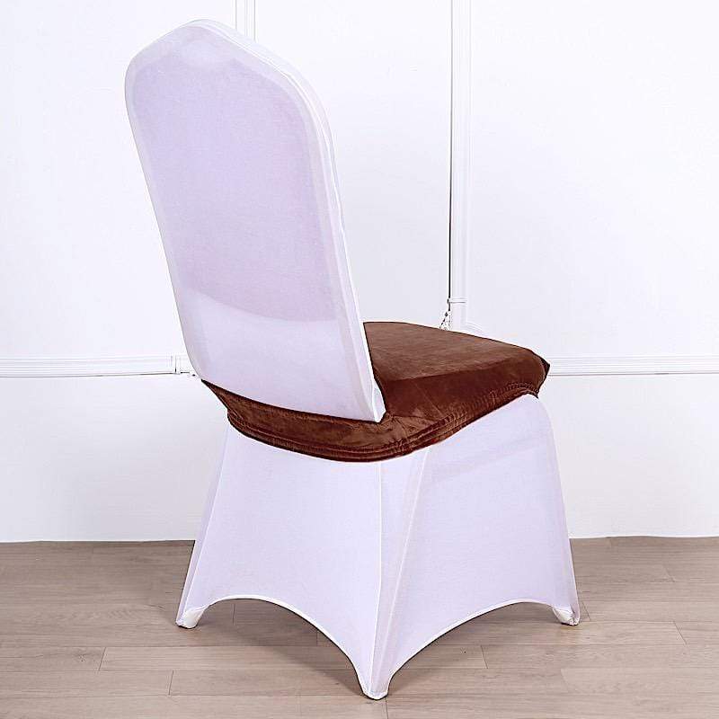 Stretchable Velvet Chair Seat Cushion Cover