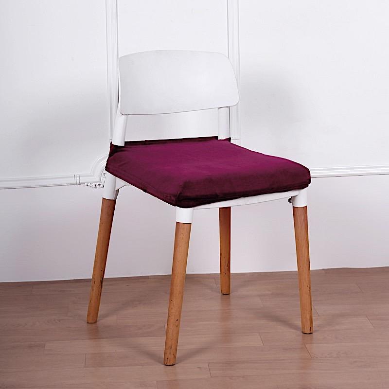 Stretchable Velvet Chair Seat Cushion Cover