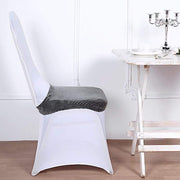Stretchable Velvet Chair Seat Cushion Cover