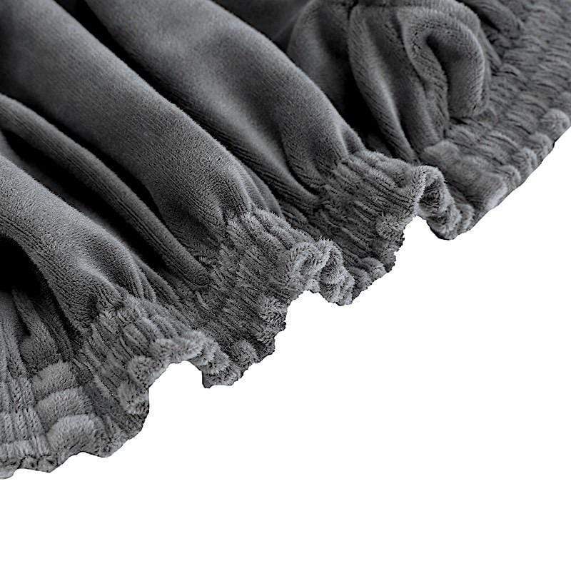 Stretchable Velvet Chair Seat Cushion Cover