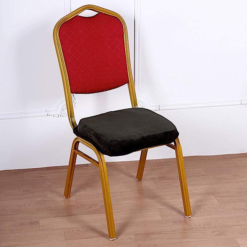Stretchable Velvet Chair Seat Cushion Cover