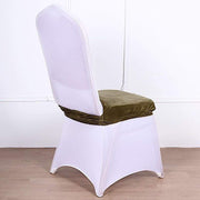 Stretchable Velvet Chair Seat Cushion Cover