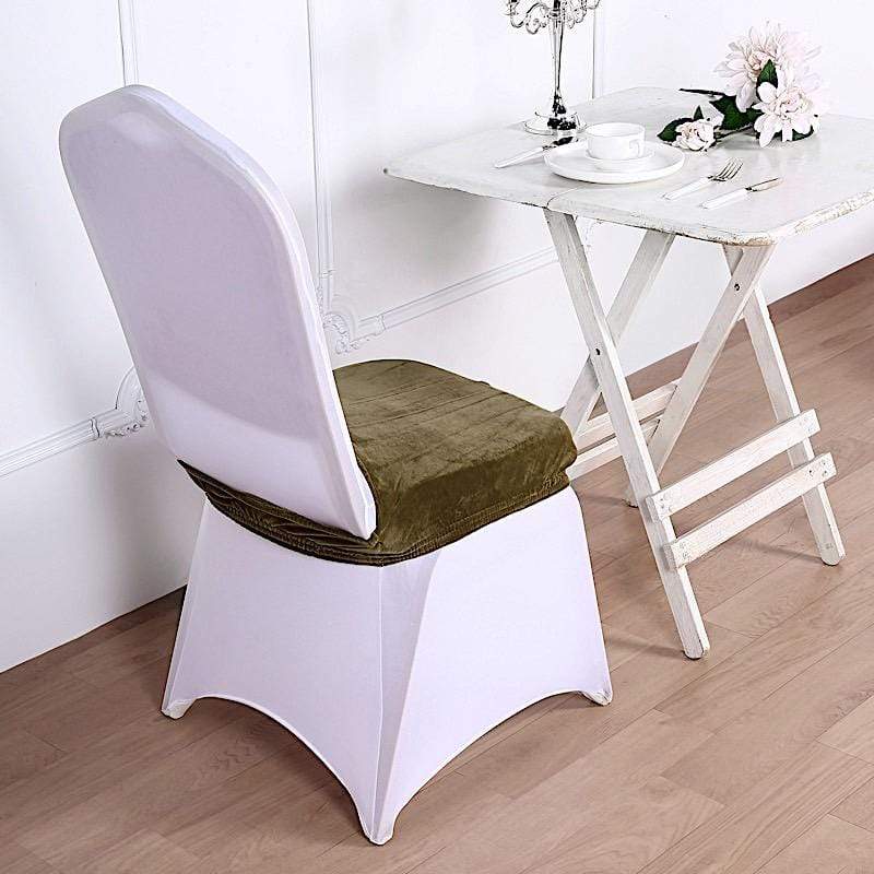 Stretchable Velvet Chair Seat Cushion Cover
