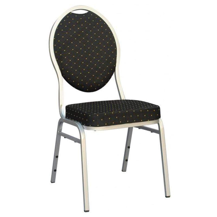 Striped Spandex Stretchable Chair Cover - Black and White
