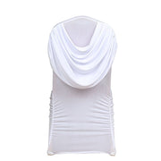 Swag Back Ruched Fitted Premium Spandex Banquet Chair Cover