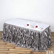 Taffeta Curly Table Skirt