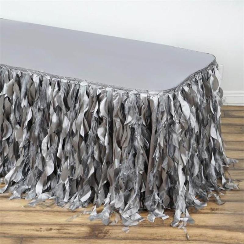 Taffeta Curly Table Skirt