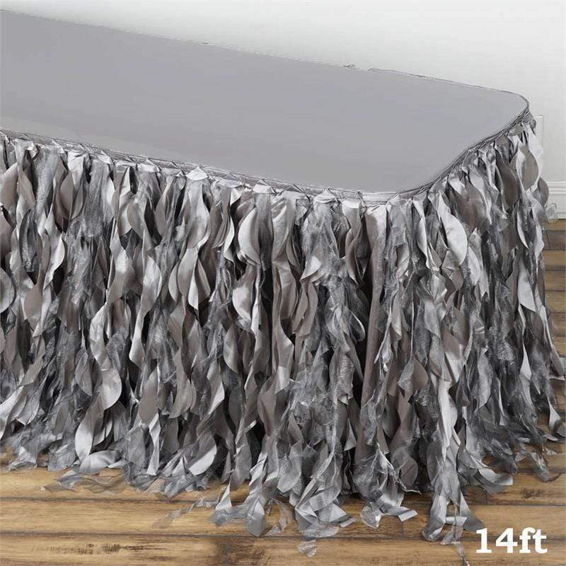 Taffeta Curly Table Skirt