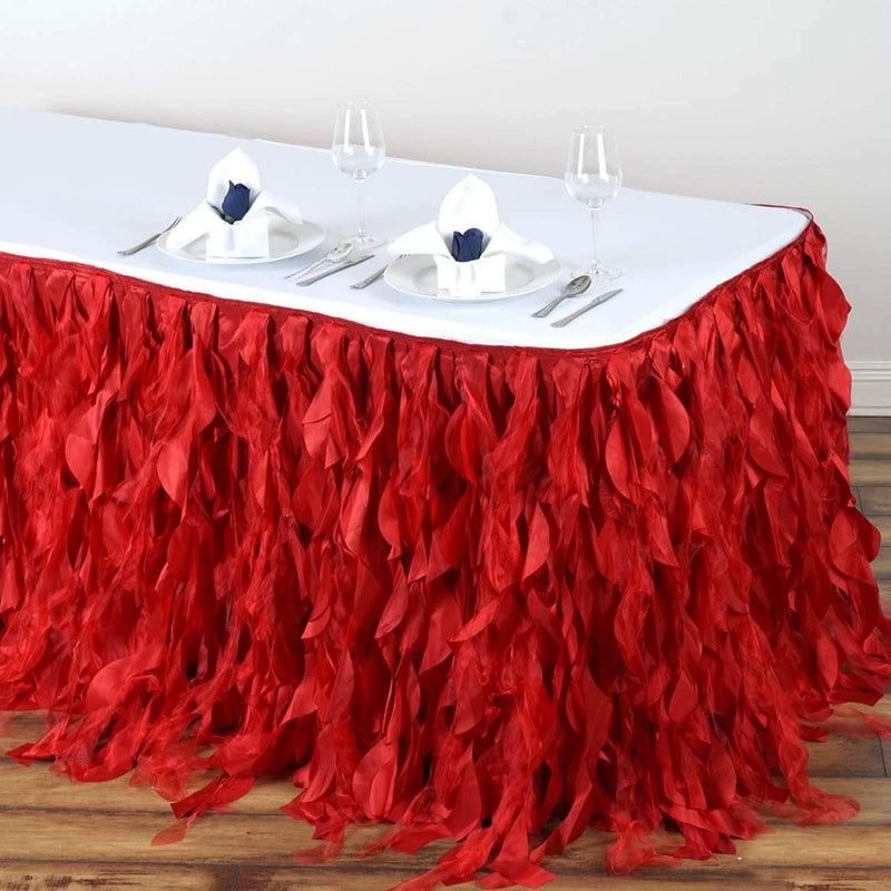 Taffeta Curly Table Skirt