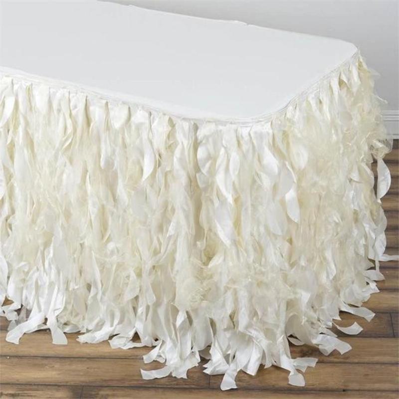 Taffeta Curly Table Skirt