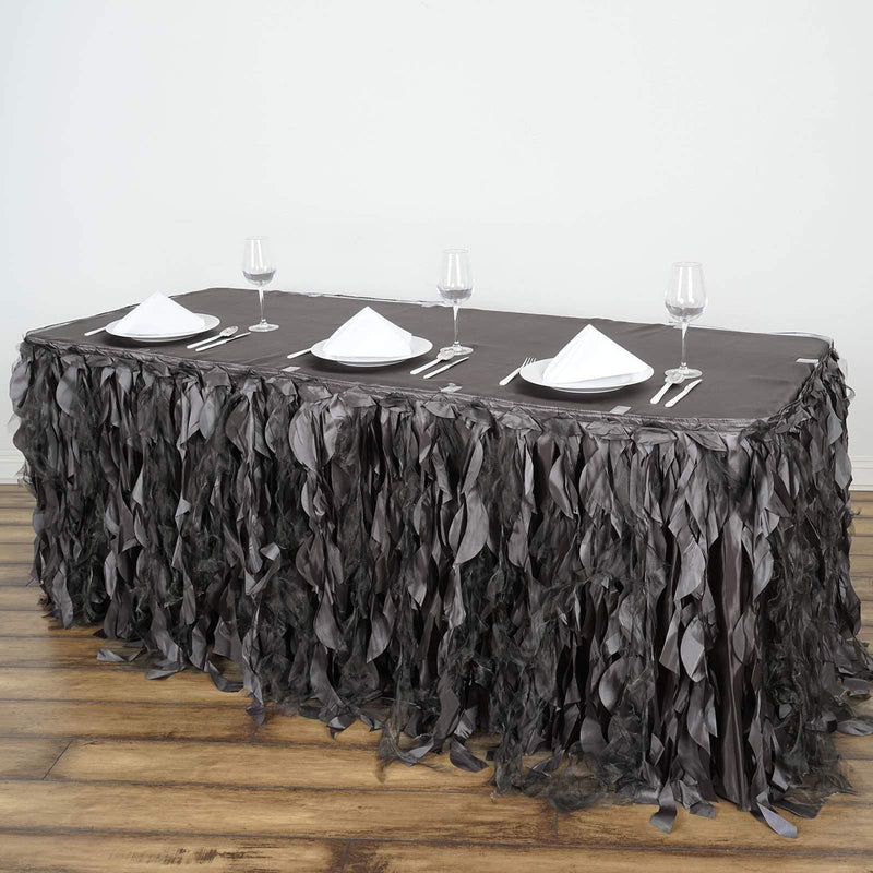 Taffeta Curly Table Skirt