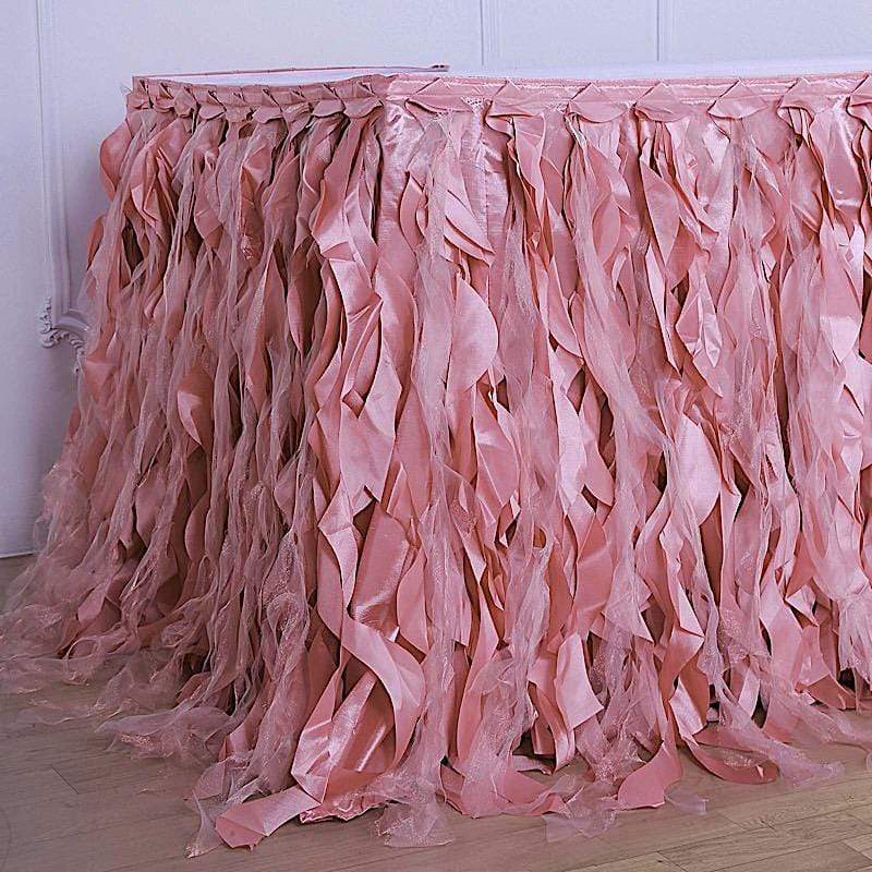 Taffeta Curly Table Skirt