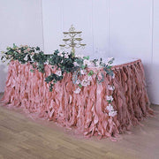 Taffeta Curly Table Skirt