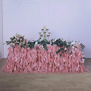 Taffeta Curly Table Skirt