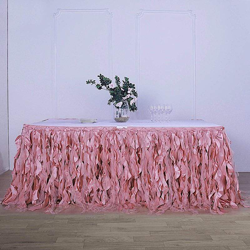 Taffeta Curly Table Skirt