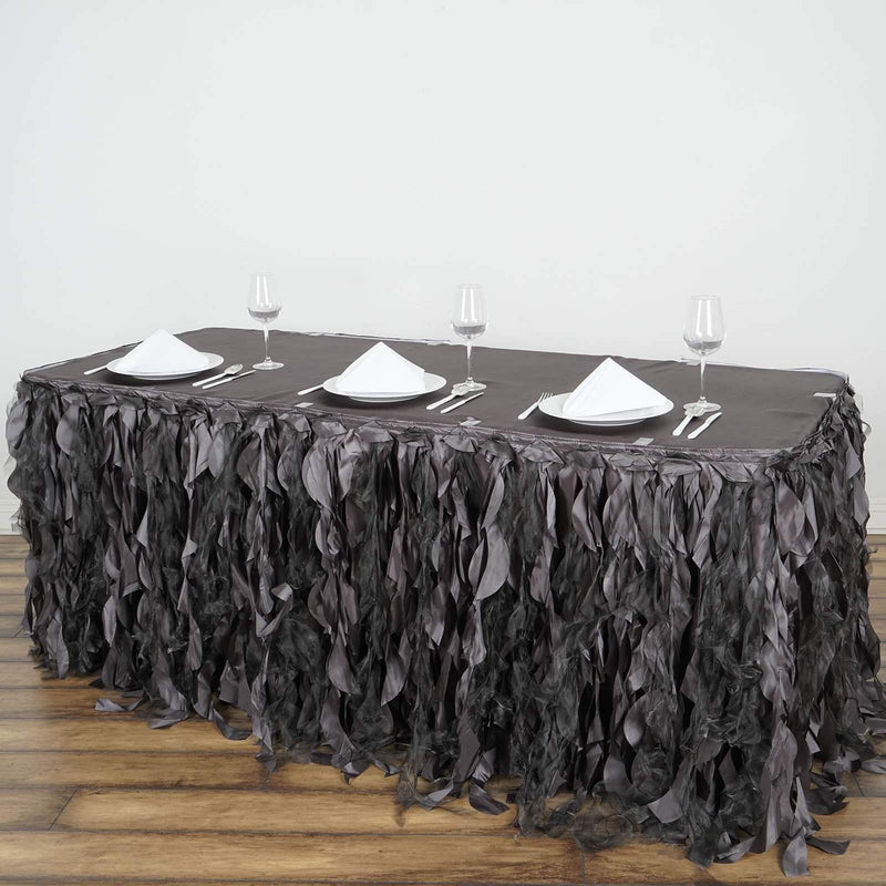 Taffeta Curly Table Skirt