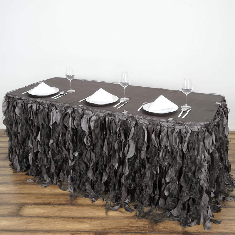 Taffeta Curly Table Skirt
