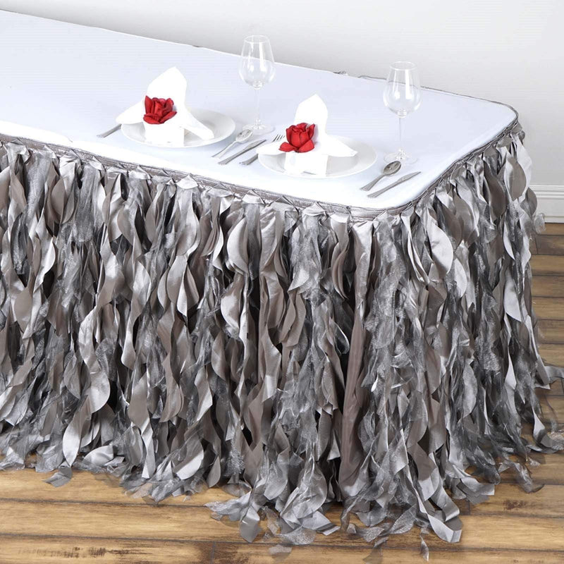 Taffeta Curly Table Skirt